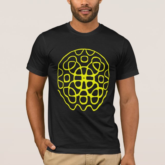 Sand resonance cymatics 5907 hertz t shirt (Framsida)
