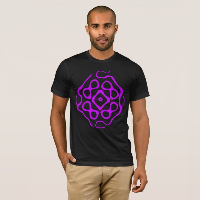 Sand resonance cymatics t shirt (Hel framsida)