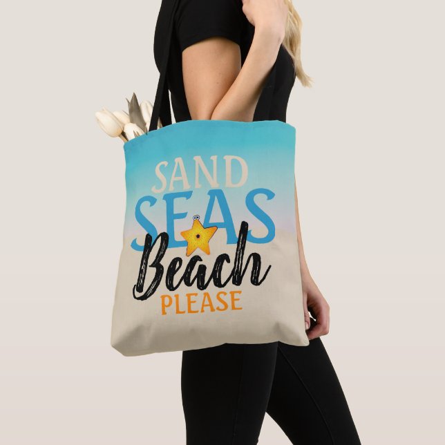 Sand Seas Beach Tygkasse (Närbild)