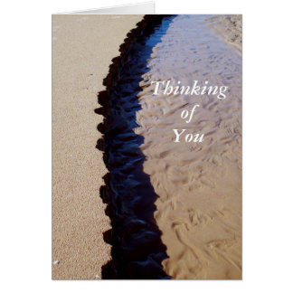 Sand Shadow Flow Hälsningskort