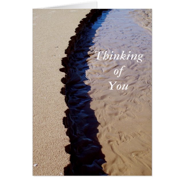 Sand Shadow Flow Hälsningskort (Framsidan)