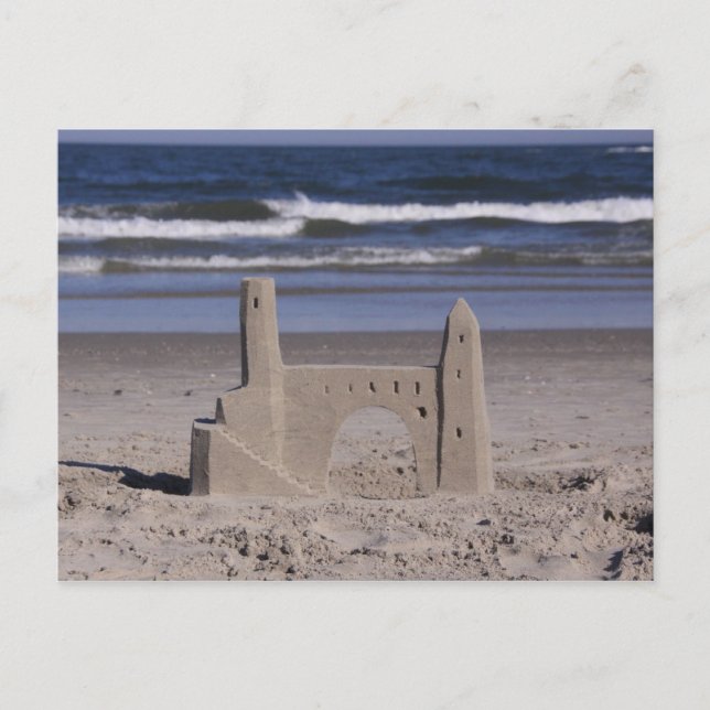 sand slott, ocean city vykort (Framsida)