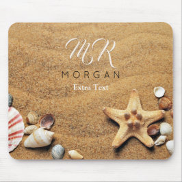 Sand & Snäckor, DIY Namn & Monogram, Extra Text Musmatta