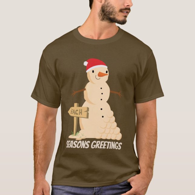 Sand snögubbe t shirt (Framsida)