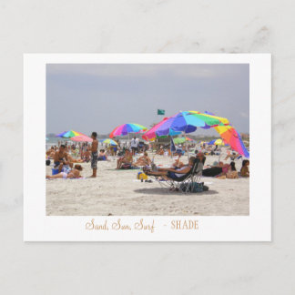 Sand, Sol, Surfa, - SHADE Vykort