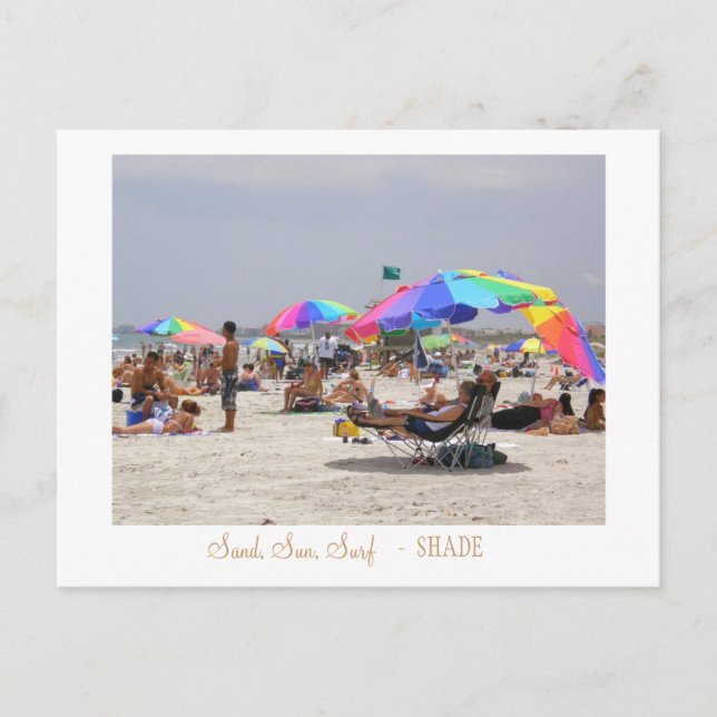 Sand, Sol, Surfa, - SHADE Vykort (Framsida)