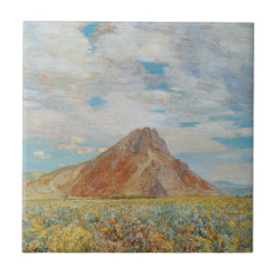 Sand Springs Butte av Childe Hassam, Vintage Art Kakelplatta