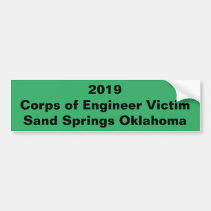 Sand Springs Oklahoma 2019 flod Bildekal