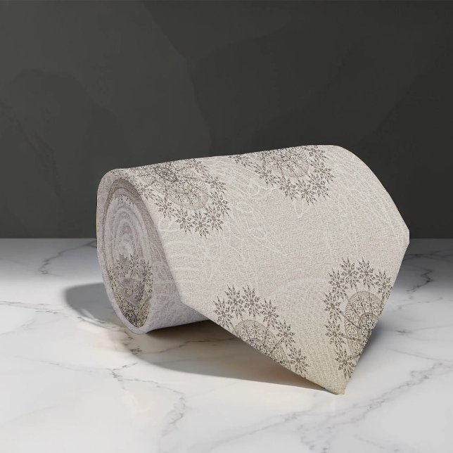 Sand-strand-blommigt, textil konst slips (Skapare uppladdad)