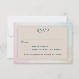 Sand Tan Enkel Närvarobekräftelse RSVP OSA Kort