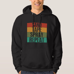 Sand Tape Spray Repetera färg för bildsenan för au Hoodie