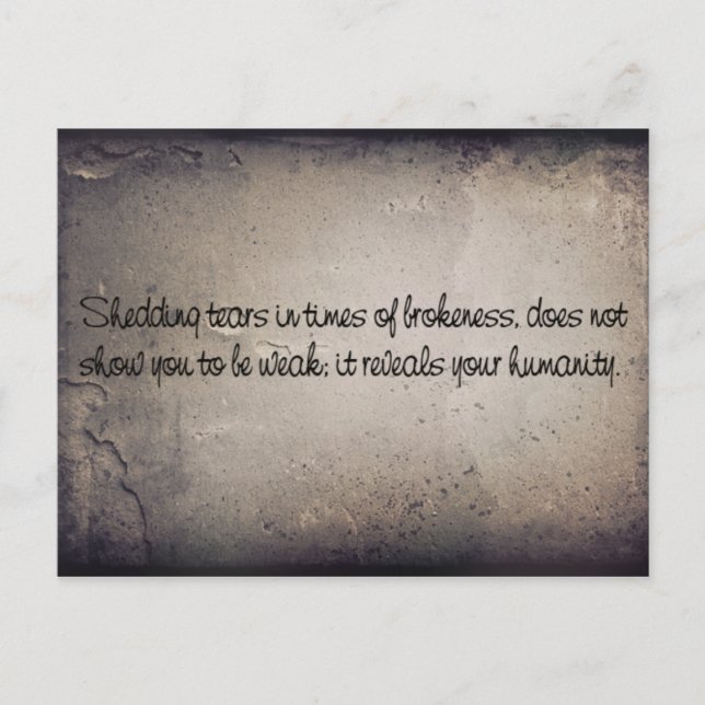 Sänd Tårarna Vykort (Framsida)