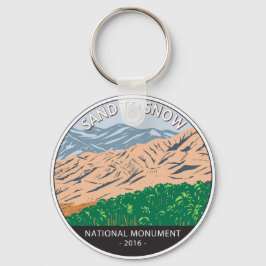 Sand till Snö National Monument California Vintage Nyckelring