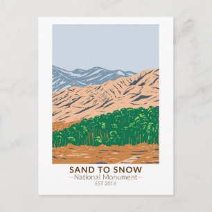 Sand till Snö National Monument California Vintage Vykort