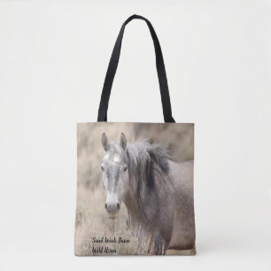 Sand Tvätta Basin Vild Horses Tygkasse