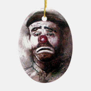Sänd ut den Kelly clownen Art.jpg Julgransprydnad Keramik