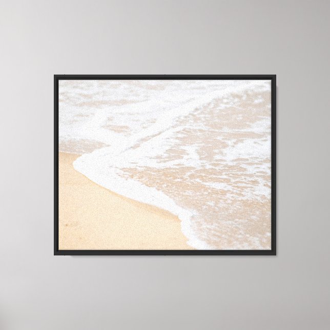 Sand, vågor, strand canvastryck (Framsida)