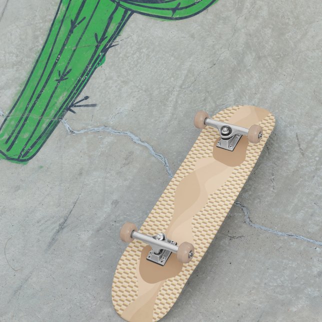 Sand Wave on sandy Ground Mini Skateboard Bräda 18,5 Cm (Skapare uppladdad)