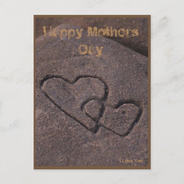 Sand Writen kärlek Vykort (Framsida)