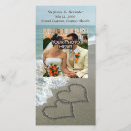 Sand Writing on the Beach, Interlocking Hearts (Sn Spara Datumet