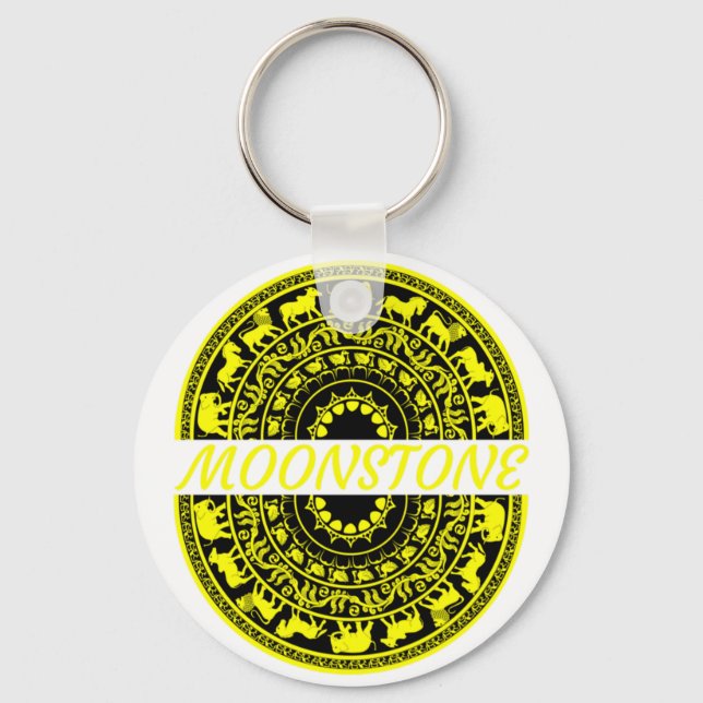 Sandakada pahana - Sri Lankas traditionella månste Nyckelring (Framsida)