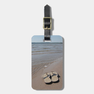Sandaler på stranden bagagebricka