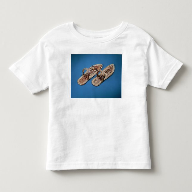 Sandals grav av Tutankhamun, nytt kungarike Tee (Framsida)