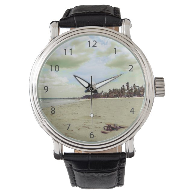 Sandals på Tropical Beach Armbandsur (Framsida)