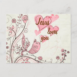 Sändande anpassat fågelvykort vykort