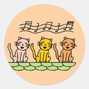 Sändande katter, skjortor och gåvor runt klistermärke