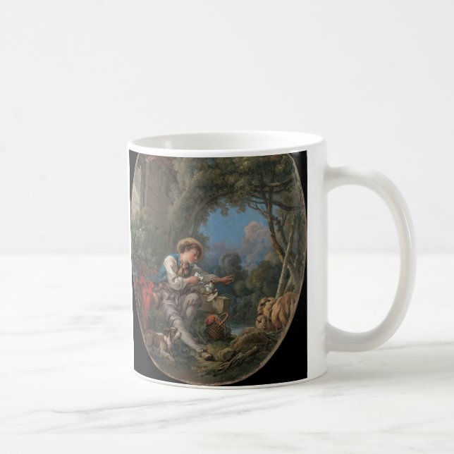 Sändandet av budbäraren av Francois Boucher  Kaffemugg (Höger)