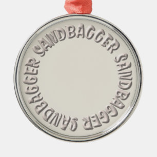Sandbagger Award medalj Julgransprydnad Metall