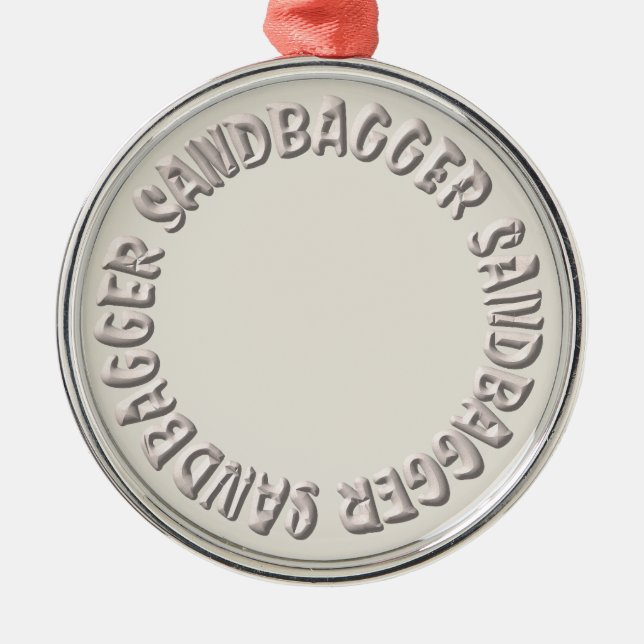 Sandbagger Award medalj Julgransprydnad Metall (Framsidan)