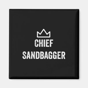 Sandbagger Gift för Golf Meme Bjj Chess Sand Magnet