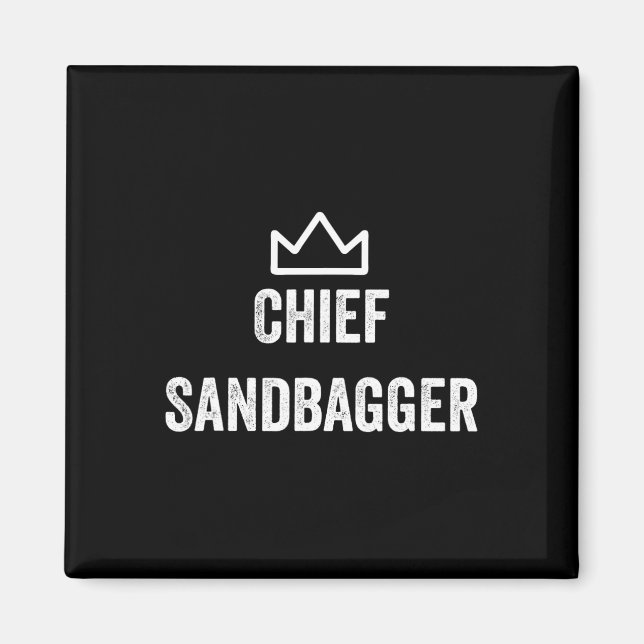 Sandbagger Gift för Golf Meme Bjj Chess Sand Magnet (Framsidan)