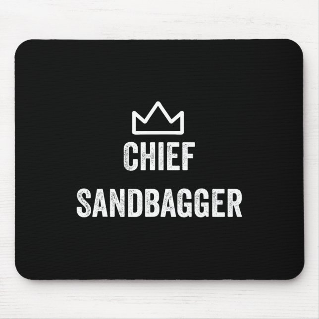 Sandbagger Gift för Golf Meme Bjj Chess Sand Musmatta (Framsidan)