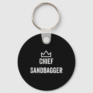 Sandbagger Gift för Golf Meme Bjj Chess Sand Nyckelring