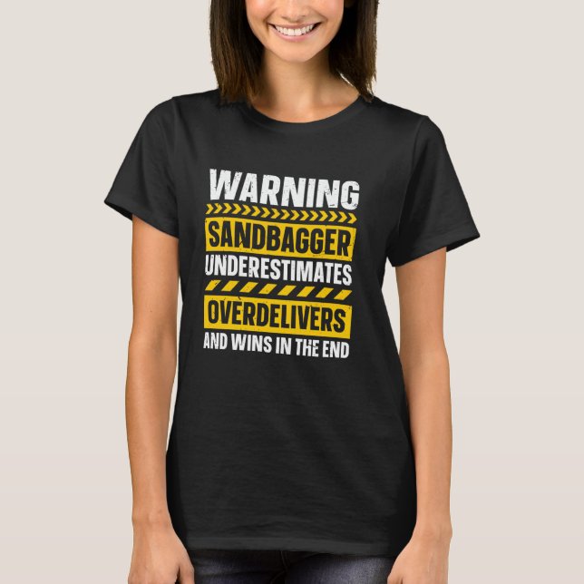 Sandbagger Golf Sandbagger T Shirt (Framsida)