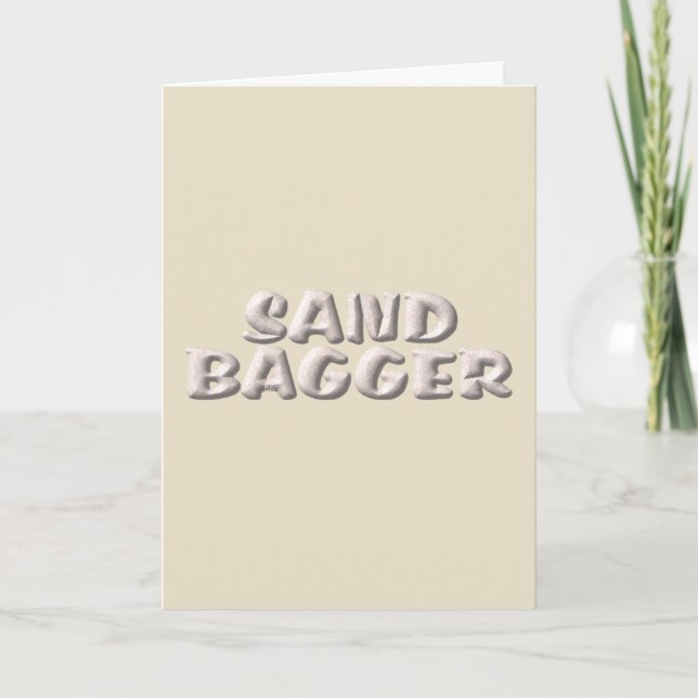 Sandbagger-gräddkort Kort (Framsida)