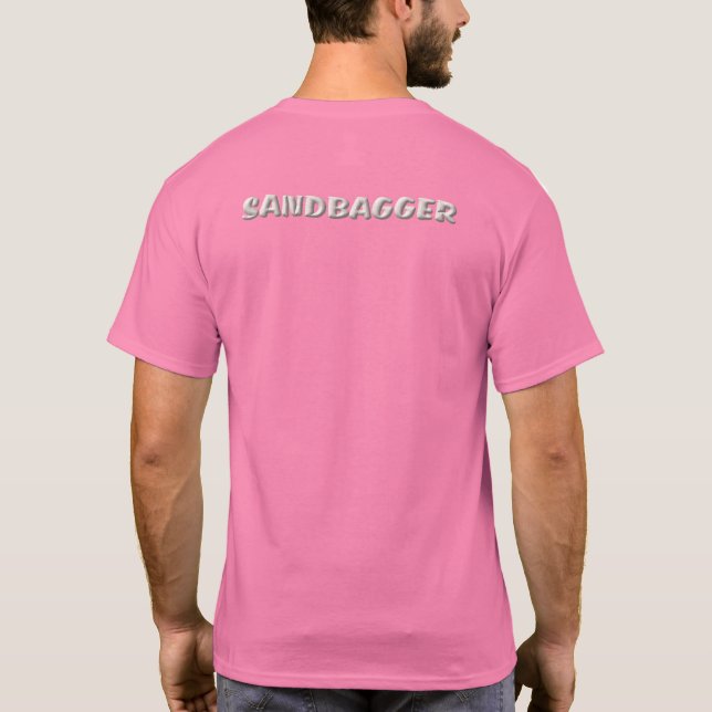 Sandbagger men pink T-shirt back (Baksida)