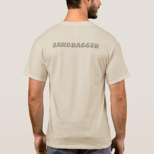 Sandbagger men sand T-shirt tillbaka