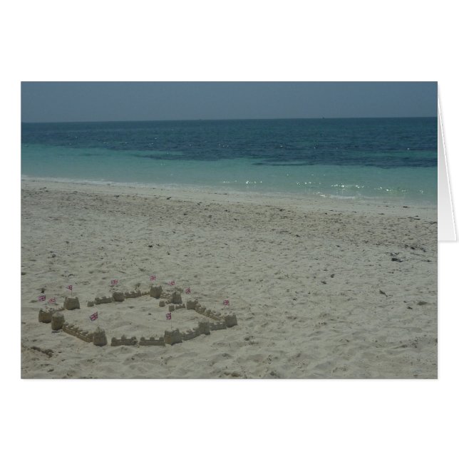 sandbahamas hälsningskort (Framsidan Horizontal)