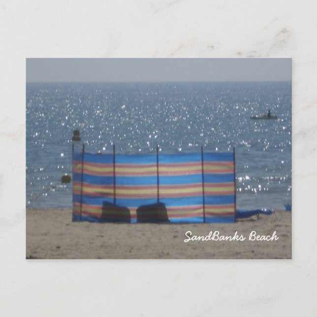 SandBanks Beach Vykort (Framsida)