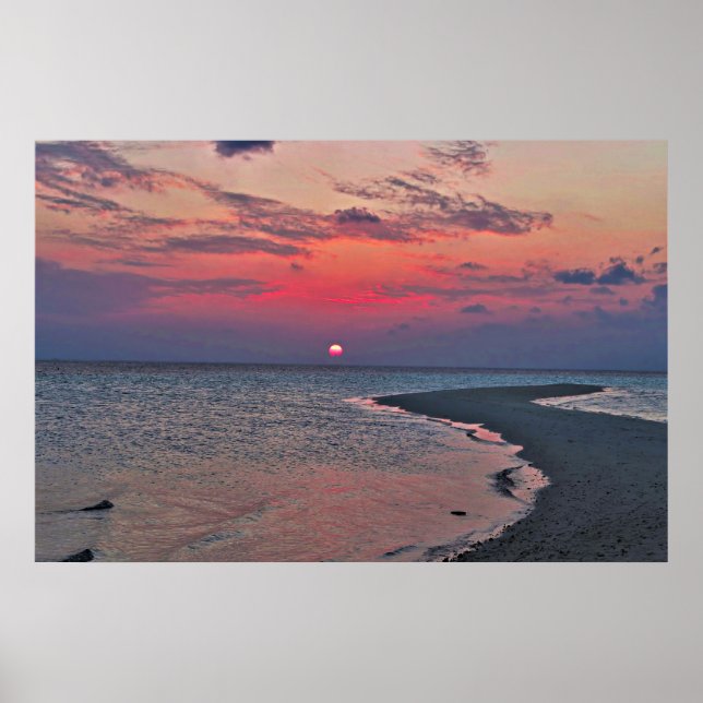 Sandbar Sunset Poster (Framsidan)