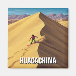 Sandboarding i Huacachina Peru Travel Magnet