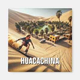 Sandboarding i Huacachina Peru Travel Magnet