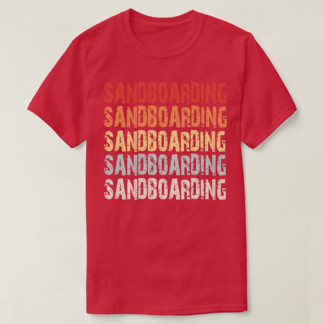 Sandboarding Retro T Shirt (Design framsida)