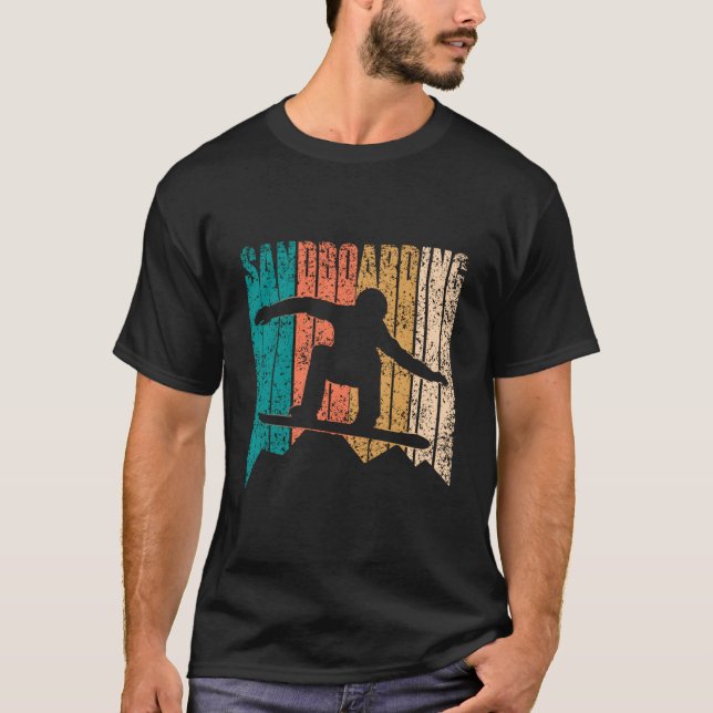 Sandboarding Sandboard Sandboarder Sand T Shirt (Framsida)