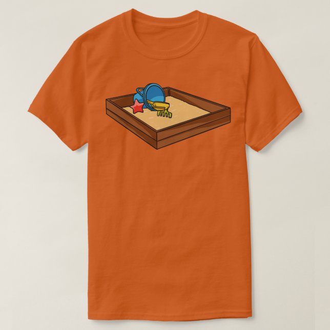 Sandbox och Leksaker Sandpit Sand T Shirt (Design framsida)