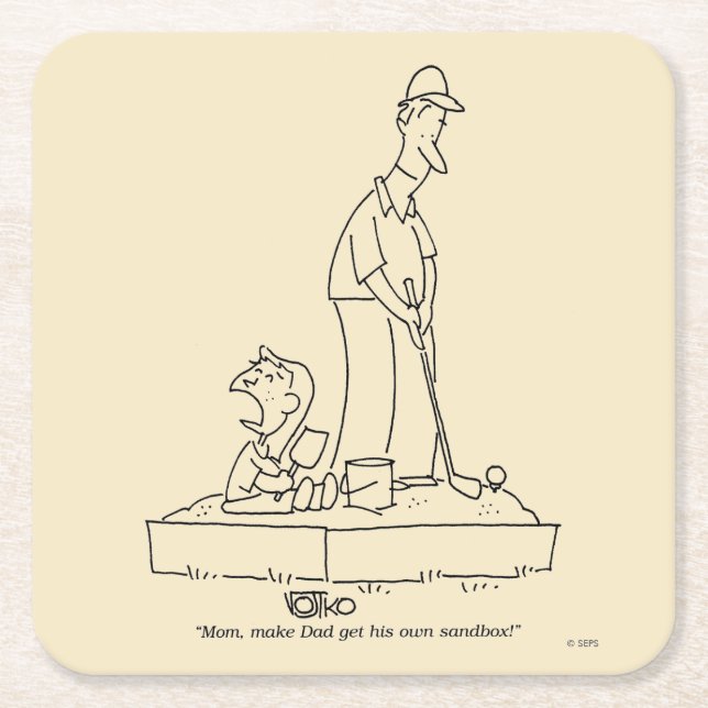 Sandbox Underlägg Papper Kvadrat (Framsidan)